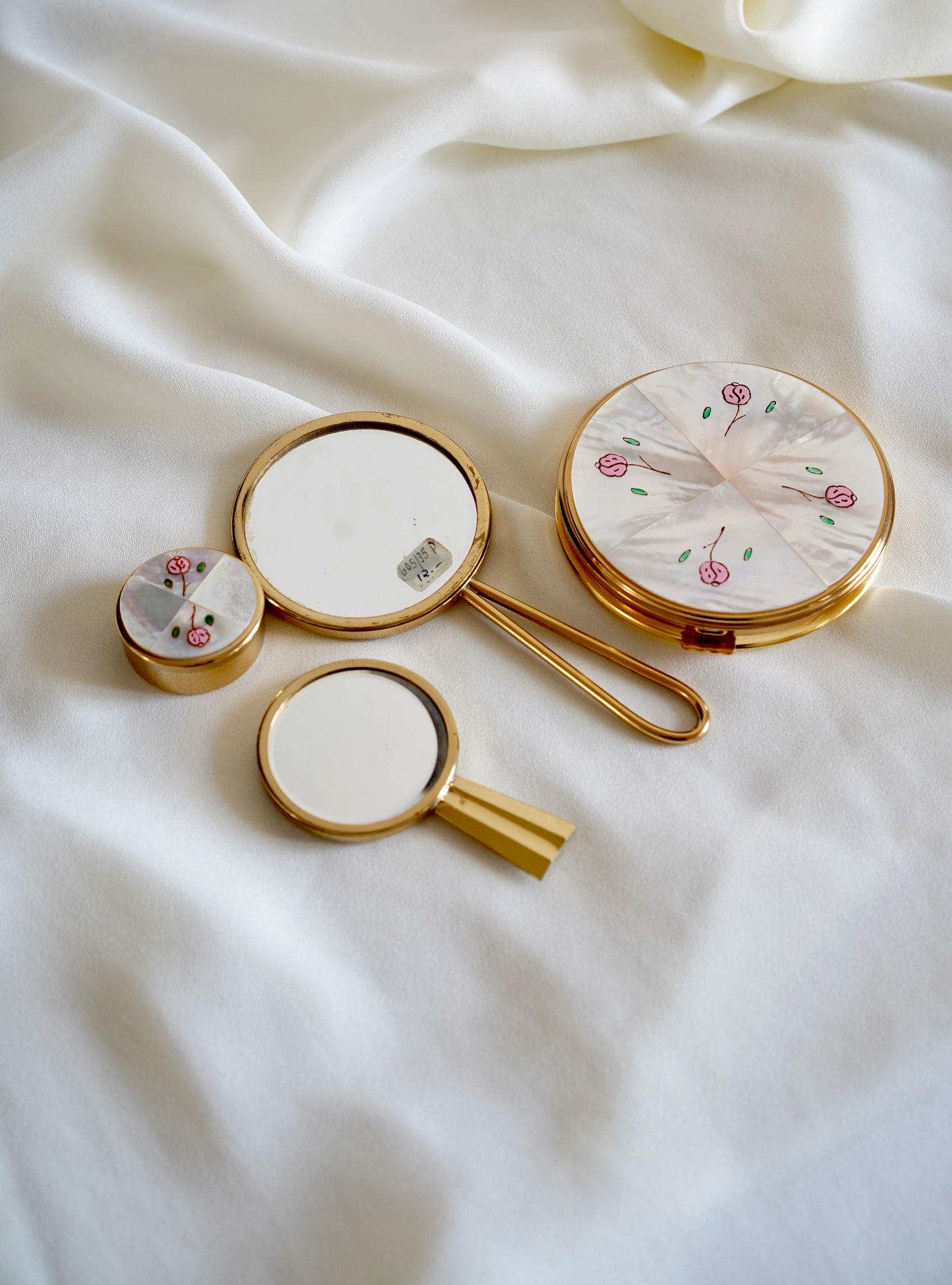 1960s vanity set, mother of pearl