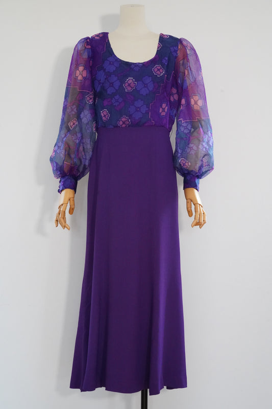 1970s vintage dress, size S