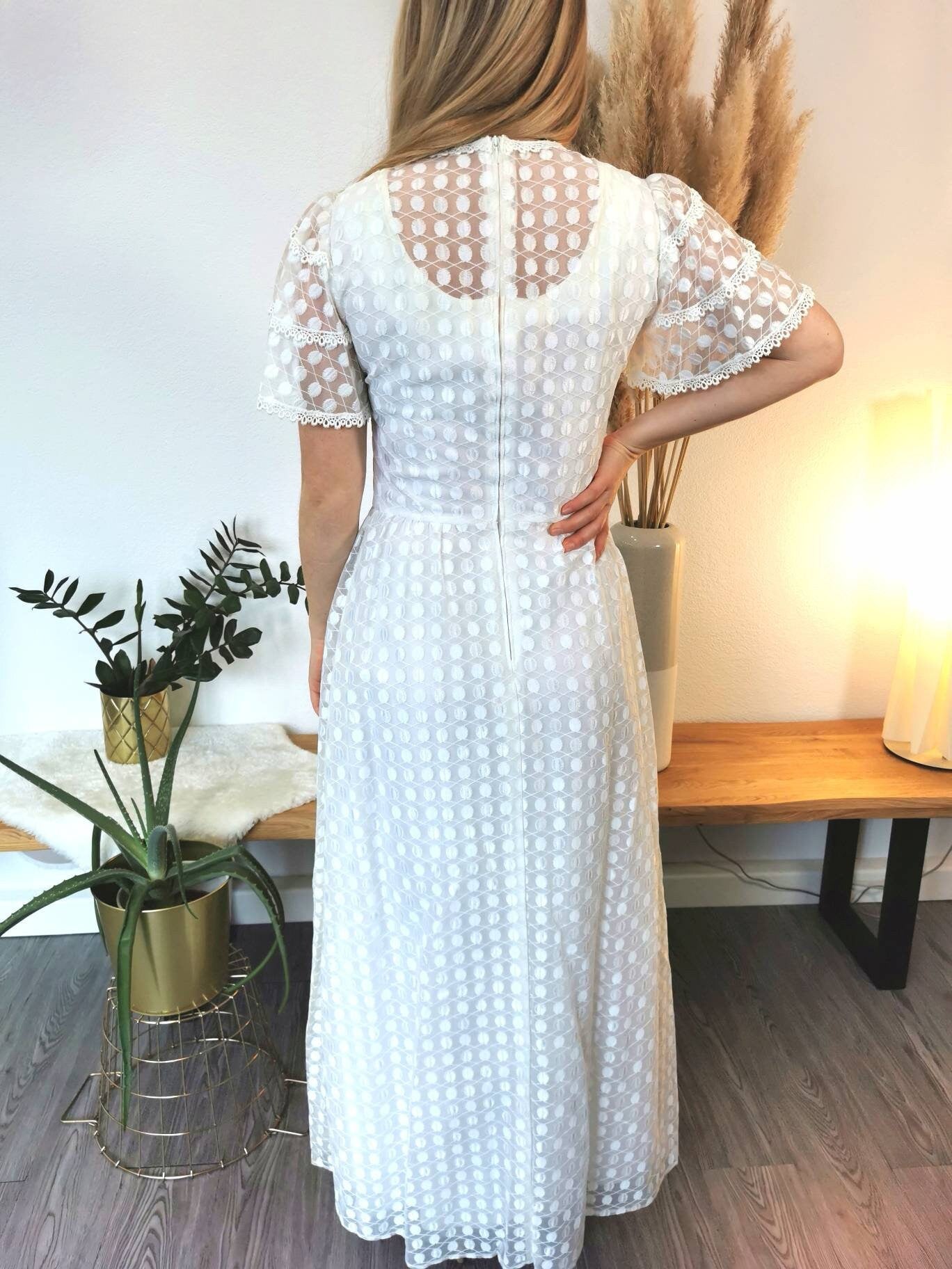 1970s vintage wedding dress, size S | US 8 | UK 10 | EU 36