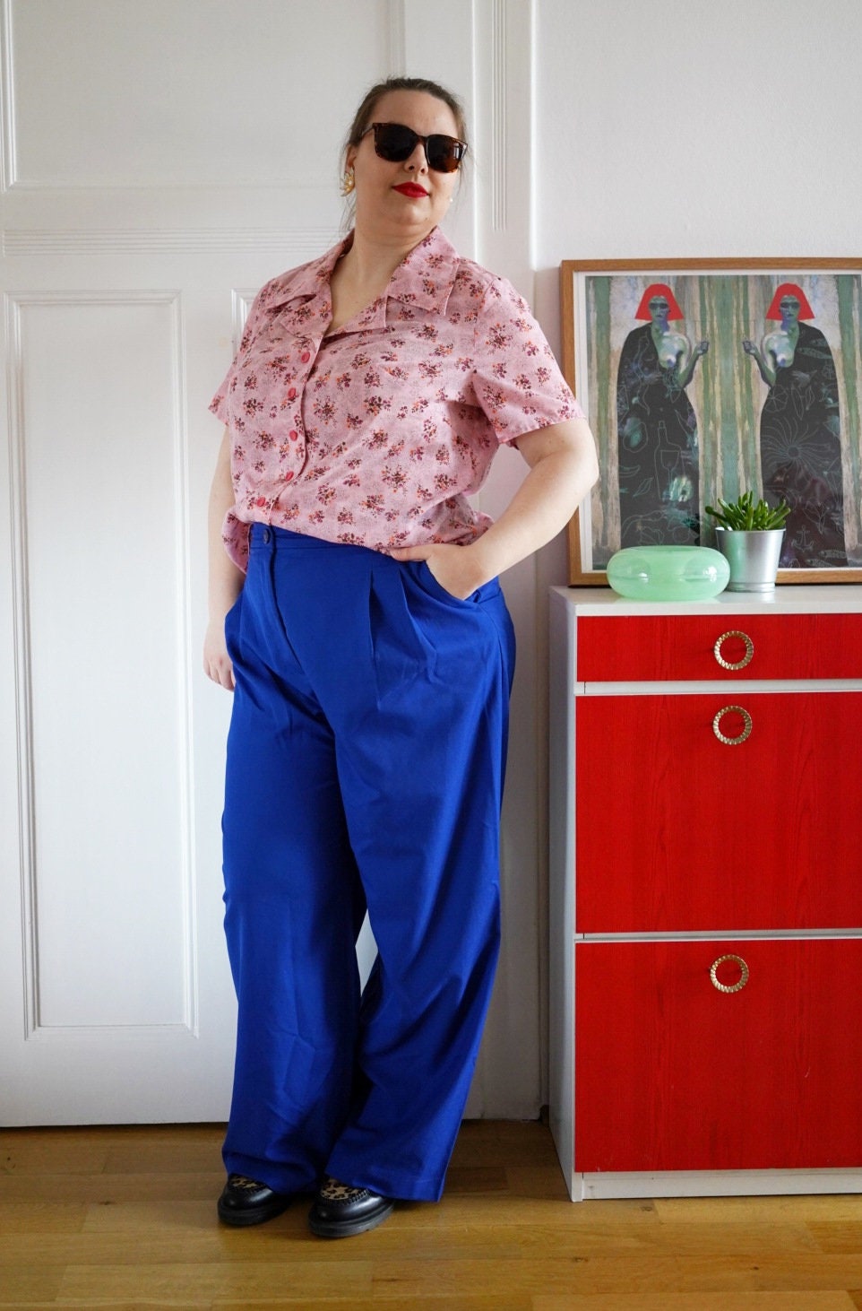 1970s vintage blouse, size XL | US 12 | UK 16 | EU 44