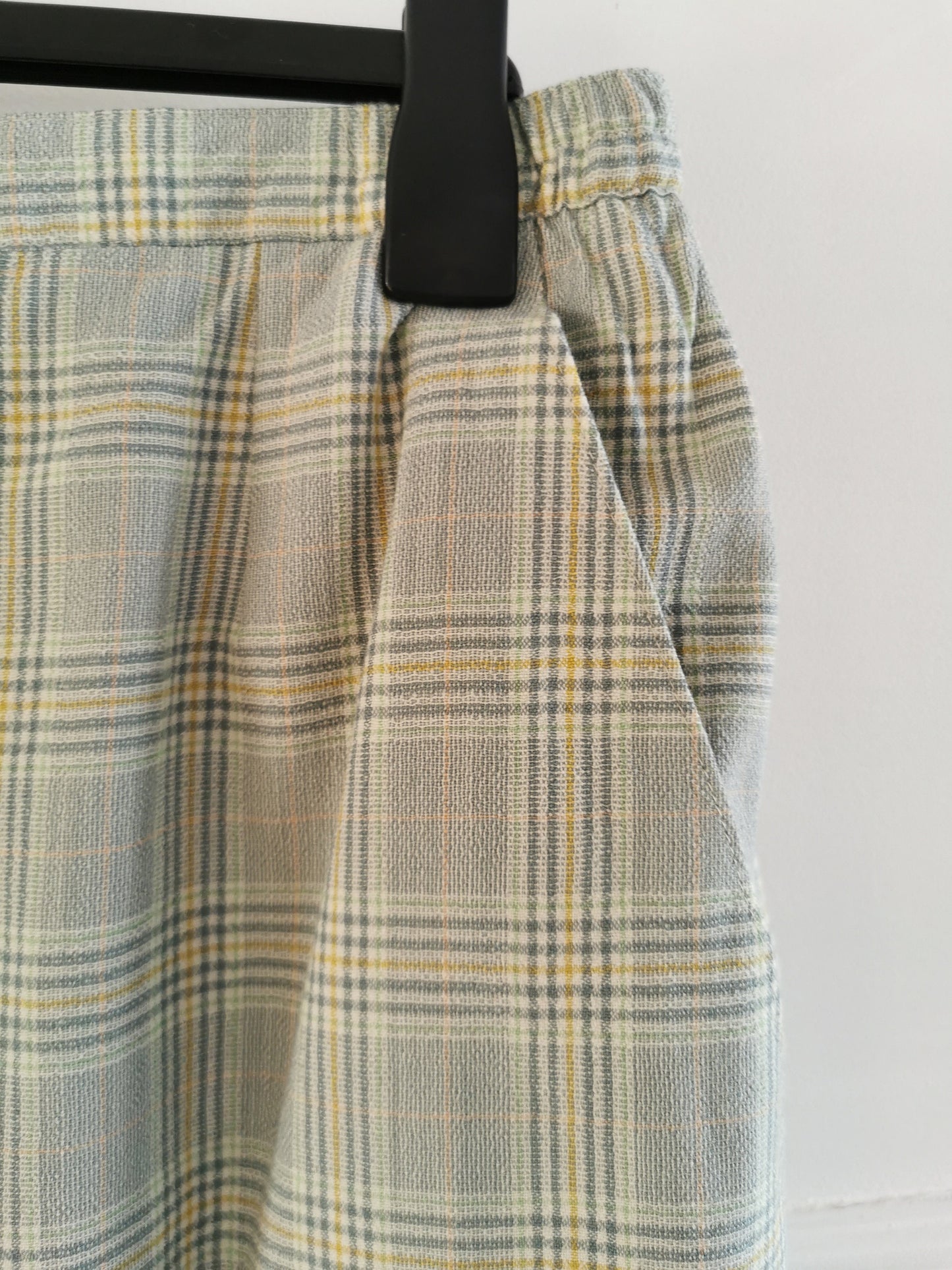 Vintage skirt, 1980's chequered pencil plussize skirt, Size US 14 | UK 18 | EU 46