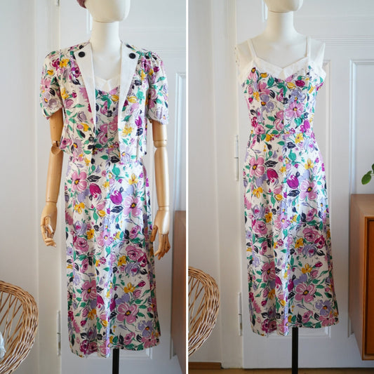 1990s vintage dress & Bolero set, size XS-S | US 2-4 | UK 6-8 | EU 34-36