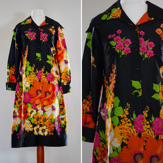 1970s vintage dress 1970s, size L-XL | US 8-12 | uk 12-16 | eu 40-44