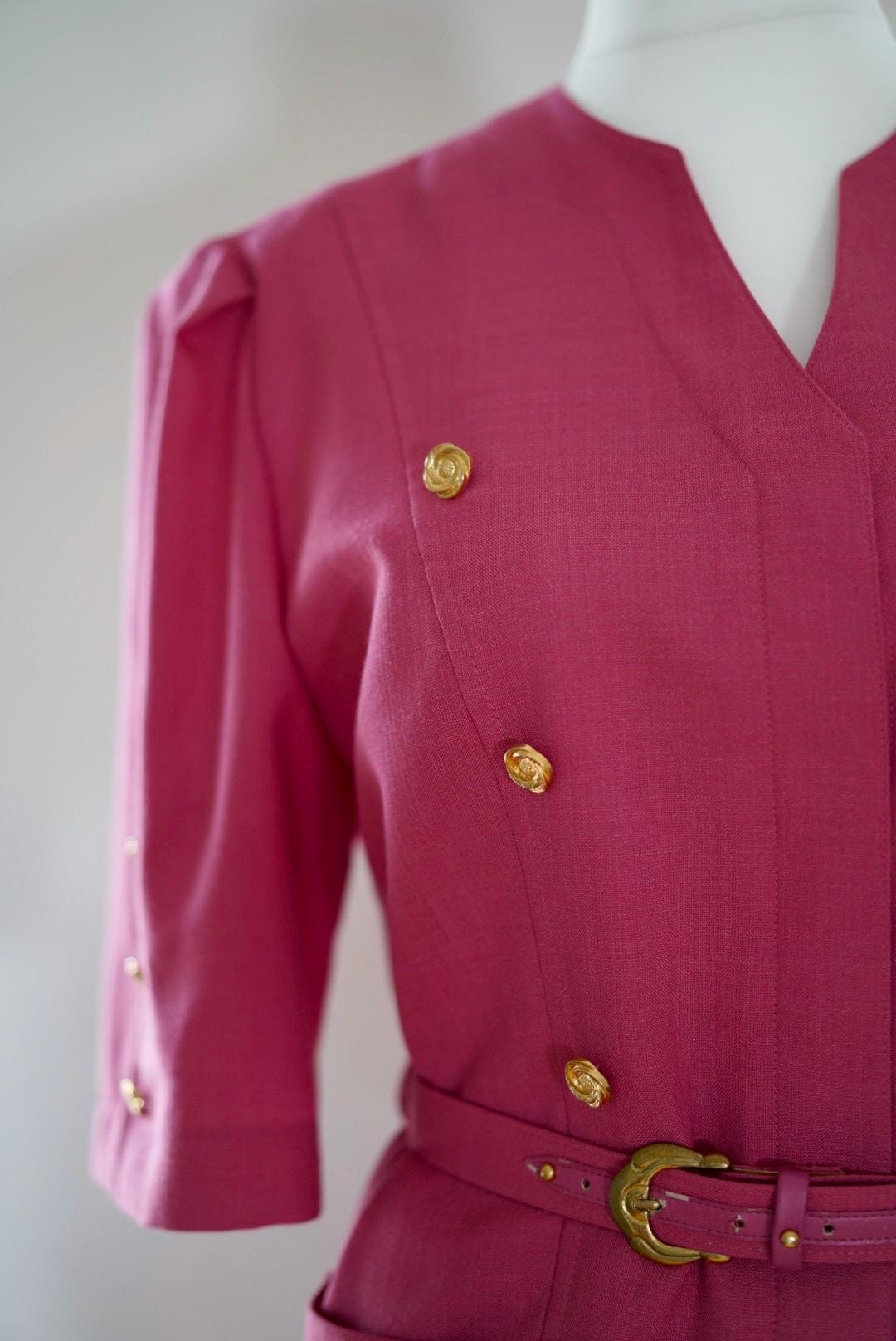 1980s vintage blazer & skirt suit, size L