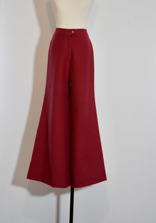 1970s vintage Mid-Waisted Flared Pants, size S-M